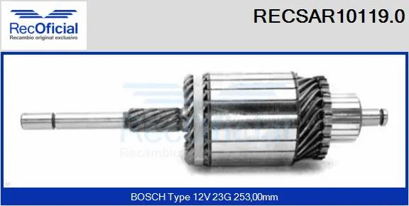 Armature, starter (RECSAR10119.0)