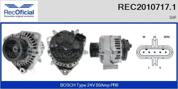 Alternator (REC2010717.1)