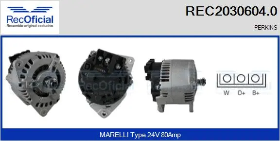 Alternator (REC2030604.0)