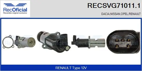 EGR Valve (RECSVG71011.1)