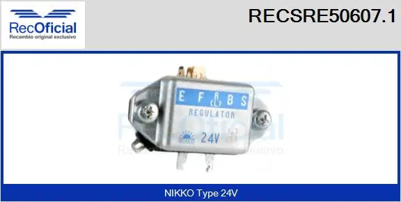 Alternator Regulator (RECSRE50607.1)