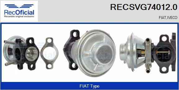 EGR Valve (RECSVG74012.0)