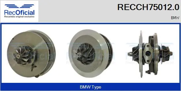 Core assembly, turbocharger (RECCH75012.0)