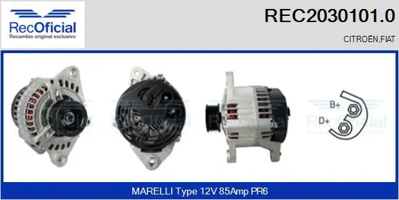 Alternator (REC2030101.0)