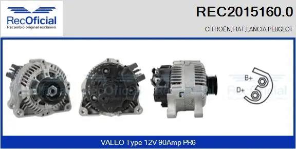 Alternator (REC2015160.0)