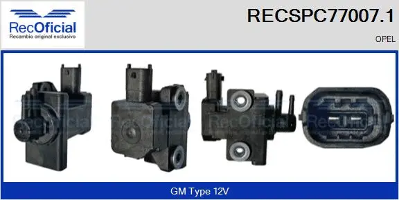 Pressure Converter, exhaust control (RECSPC77007.1)