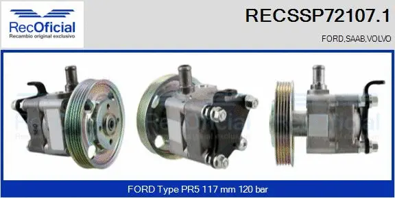 Hydraulic Pump, steering (RECSSP72107.1)