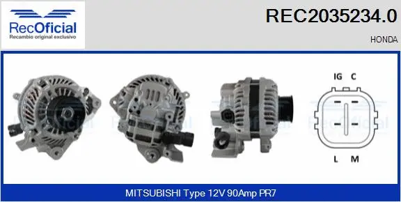 Alternator (REC2035234.0)