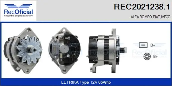 Alternator (REC2021238.1)