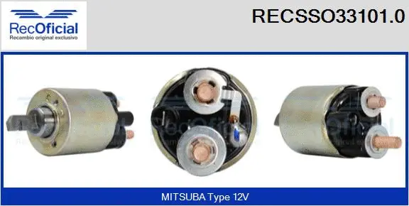 Solenoid Switch, starter (RECSSO33101.0)