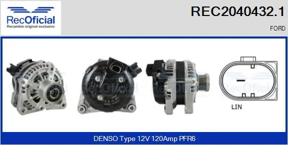 Alternator (REC2040432.1)