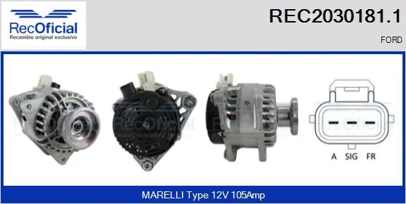 Alternator (REC2030181.1)