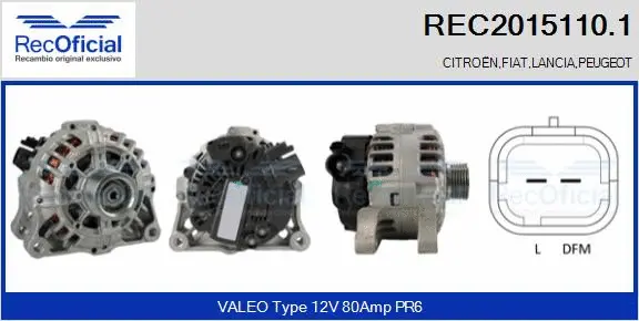 Alternator (REC2015110.1)