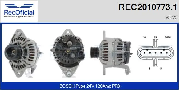 Alternator (REC2010773.1)