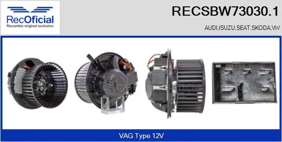 Interior Blower (RECSBW73030.1)