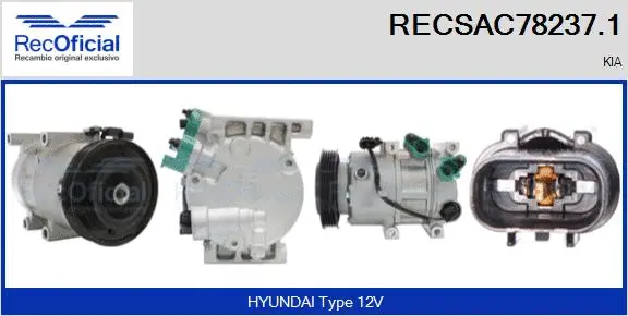 Compressor, air conditioning (RECSAC78237.1)
