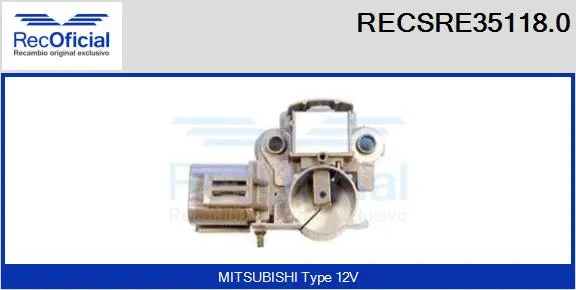 Alternator Regulator (RECSRE35118.0)