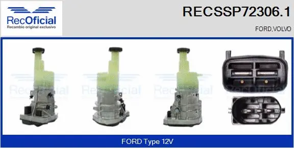 Hydraulic Pump, steering (RECSSP72306.1)
