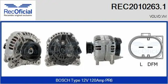 Alternator (REC2010263.1)