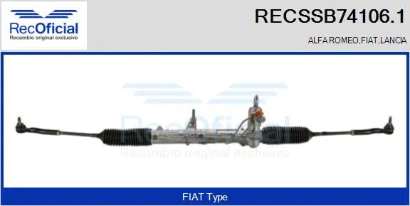 Steering Gear (RECSSB74106.1)