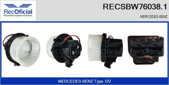 Interior Blower (RECSBW76038.1)