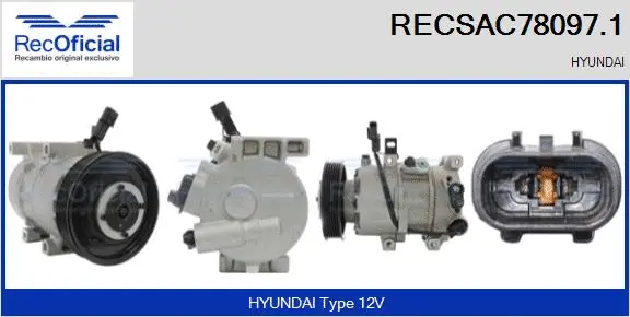 Compressor, air conditioning (RECSAC78097.1)