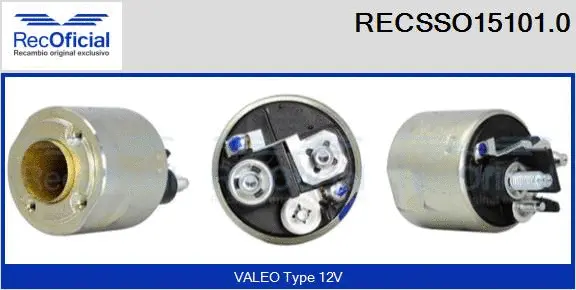 Solenoid Switch, starter (RECSSO15101.0)