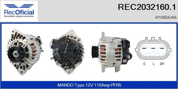 Alternator (REC2032160.1)