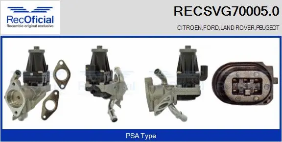 EGR Valve (RECSVG70005.0)