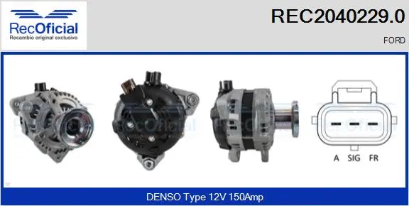Alternator (REC2040229.0)