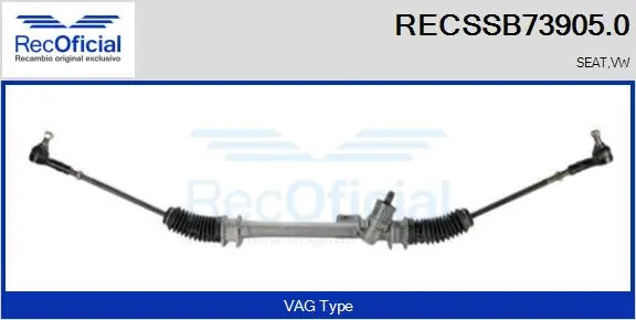 Steering Gear (RECSSB73905.0)
