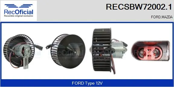 Interior Blower (RECSBW72002.1)