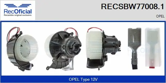 Interior Blower (RECSBW77008.1)