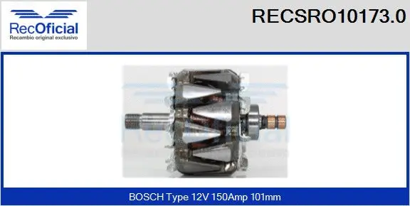 Rotor, alternator (RECSRO10173.0)