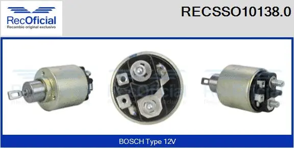 Solenoid Switch, starter (RECSSO10138.0)