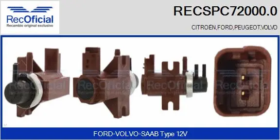Pressure Converter, exhaust control (RECSPC72000.0)