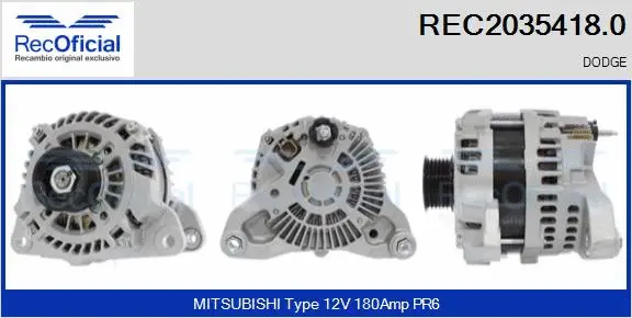 Alternator (REC2035418.0)