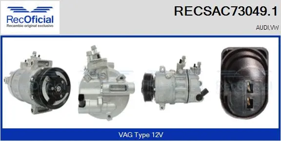 Compressor, air conditioning (RECSAC73049.1)