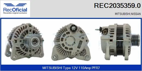Alternator (REC2035359.0)