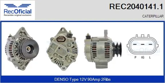 Alternator (REC2040141.1)