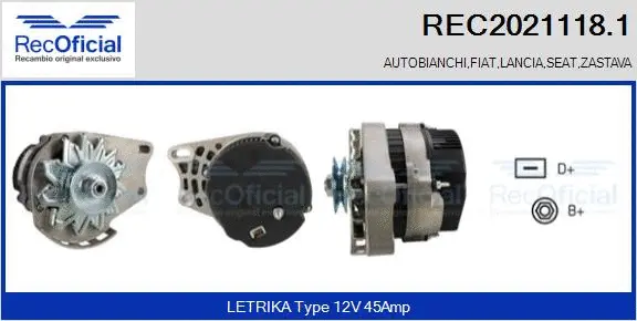 Alternator (REC2021118.1)