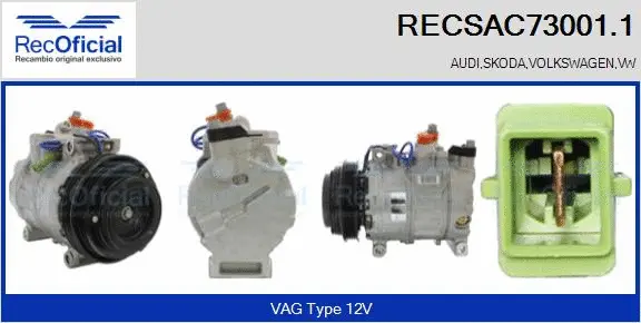 Compressor, air conditioning (RECSAC73001.1)