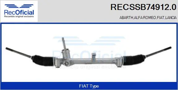 Steering Gear (RECSSB74912.0)