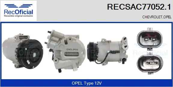 Compressor, air conditioning (RECSAC77052.1)