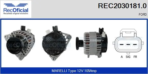 Alternator (REC2030181.0)