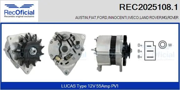 Alternator (REC2025108.1)