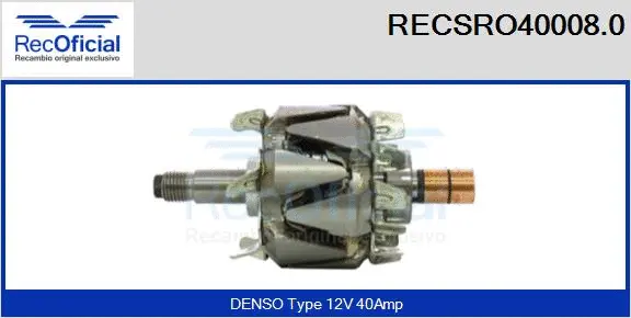 Rotor, alternator (RECSRO40008.0)