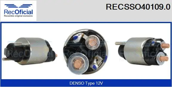 Solenoid Switch, starter (RECSSO40109.0)