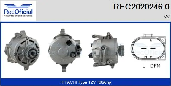 Alternator (REC2020246.0)