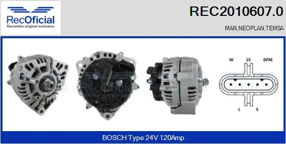 Alternator (REC2010607.0)